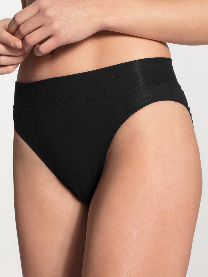 Yoga Donna Calida Elastic Brief, High Waist Schwarz | 9310-PEKQF