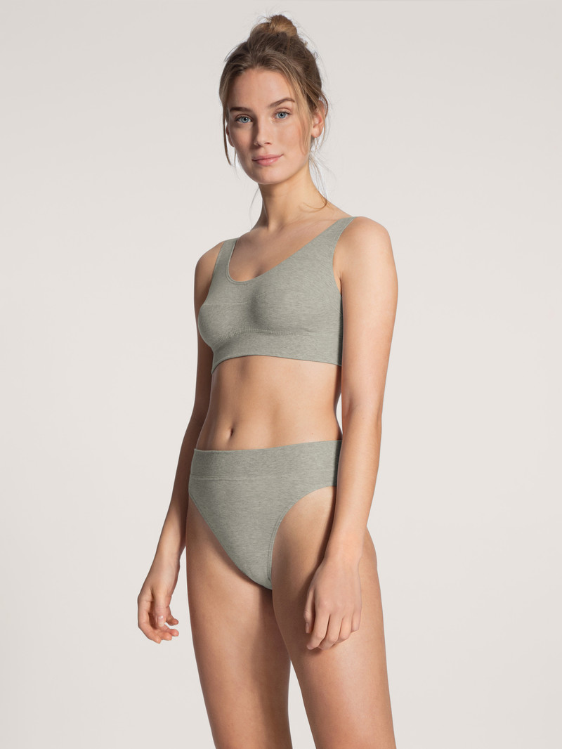 Yoga Donna Calida Elastic Brief, High Waist Stein Meliert | 2149-AGYTJ