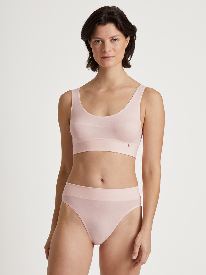 Yoga Donna Calida Elastic Bustier Rosa | 1489-PDXRE