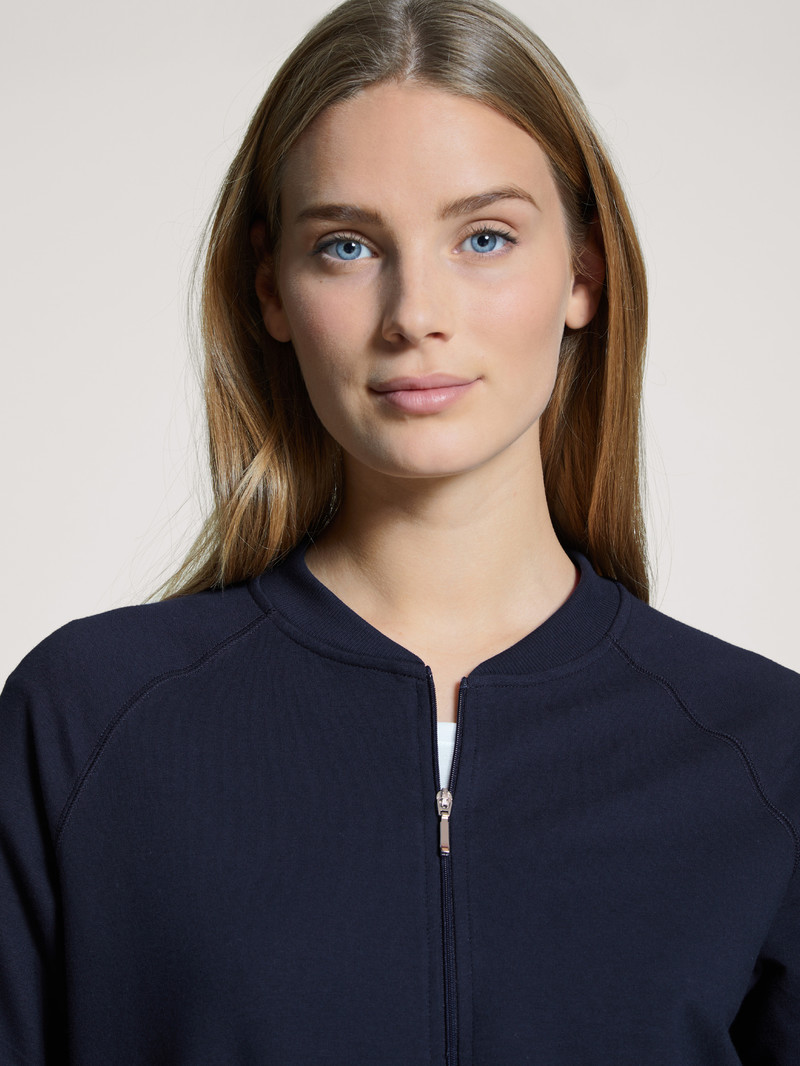 Yoga Donna Calida Favourites Lounge Jacket Corallo Blu | 6472-PHOKN