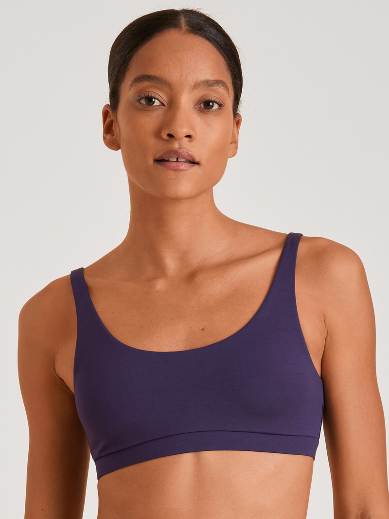 Yoga Donna Calida Natural Skin Bustier, Cradle To Cradle Certified® Viola | 1305-WENJL